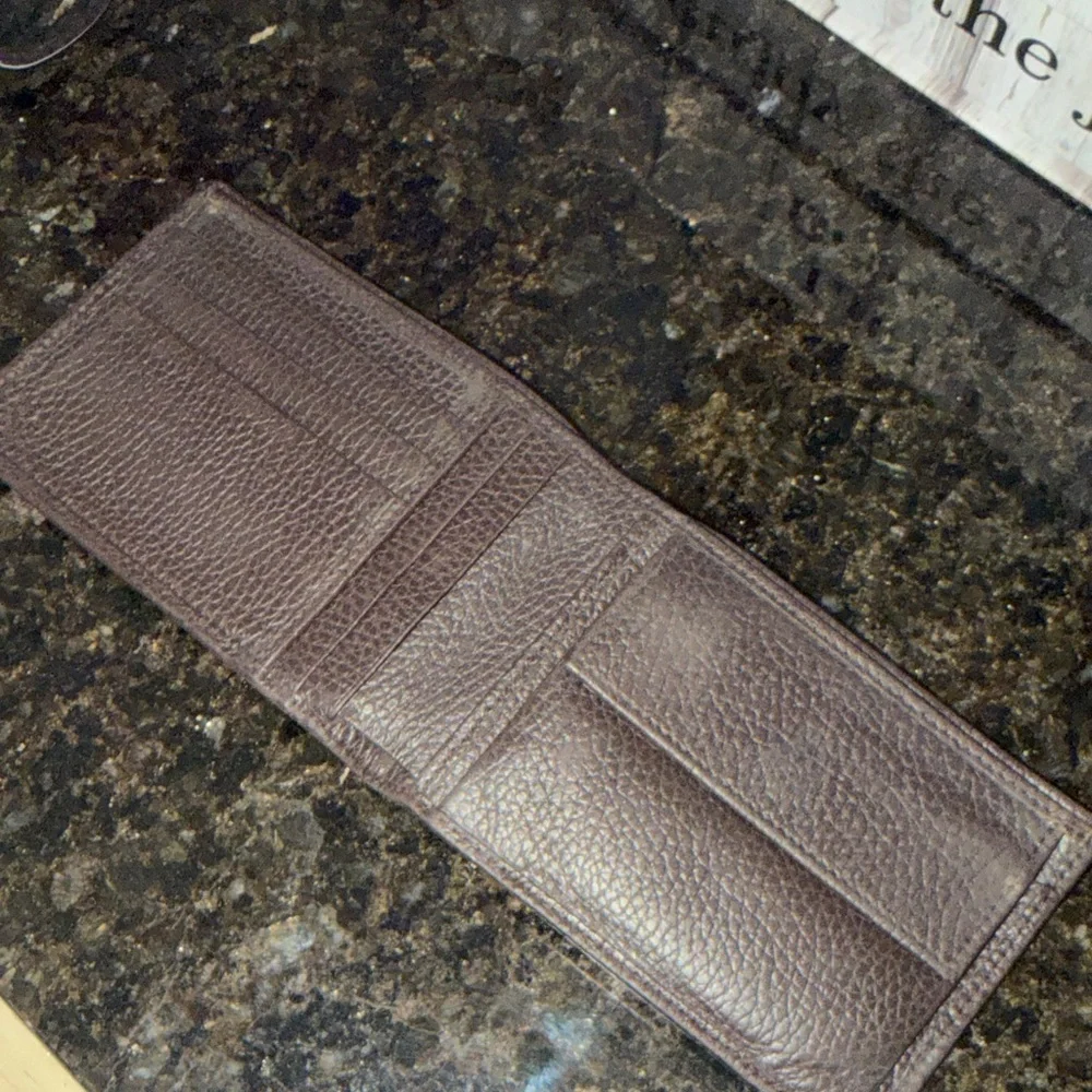 Vintage Gucci Tan and Brown GG Monogram Wallet